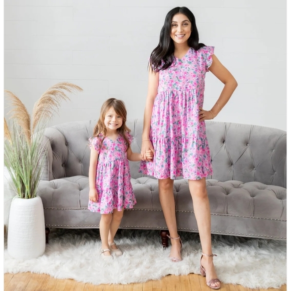 Mommy and Me Little Mia Bella Lilas Dress - Picture 3 of 5